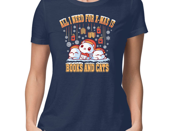 All I Need For Christmas Is Books And Cats