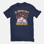 All I Need For Christmas Is Books And Cats-Womens-Fitted-Tee-erion_designs