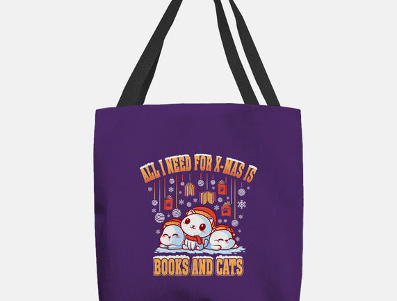 All I Need For Christmas Is Books And Cats