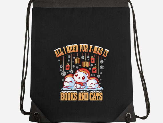 All I Need For Christmas Is Books And Cats