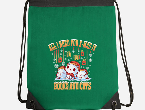 All I Need For Christmas Is Books And Cats