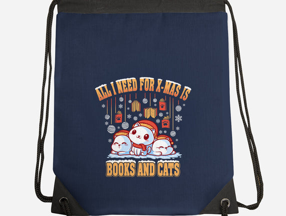 All I Need For Christmas Is Books And Cats