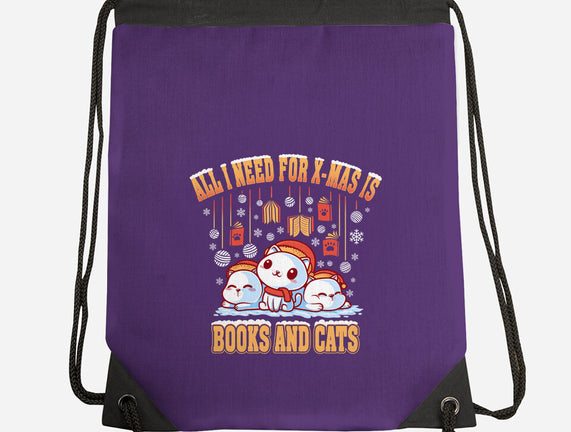 All I Need For Christmas Is Books And Cats