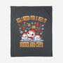 All I Need For Christmas Is Books And Cats-None-Fleece-Blanket-erion_designs