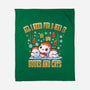 All I Need For Christmas Is Books And Cats-None-Fleece-Blanket-erion_designs