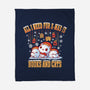 All I Need For Christmas Is Books And Cats-None-Fleece-Blanket-erion_designs