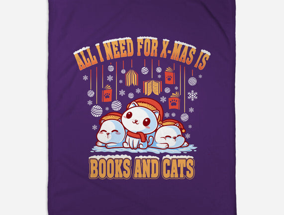 All I Need For Christmas Is Books And Cats