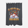 All I Need For Christmas Is Books And Cats-None-Polyester-Shower Curtain-erion_designs