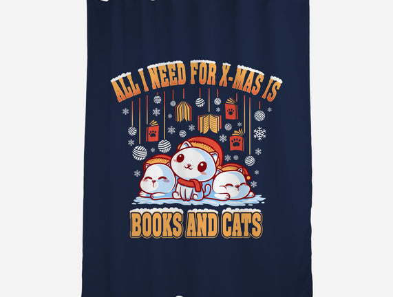 All I Need For Christmas Is Books And Cats