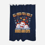 All I Need For Christmas Is Books And Cats-None-Polyester-Shower Curtain-erion_designs