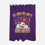 All I Need For Christmas Is Books And Cats-None-Polyester-Shower Curtain-erion_designs