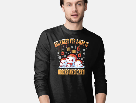 All I Need For Christmas Is Books And Cats