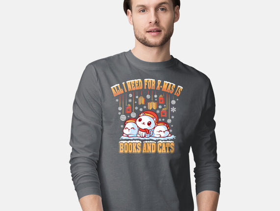 All I Need For Christmas Is Books And Cats