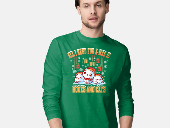 All I Need For Christmas Is Books And Cats