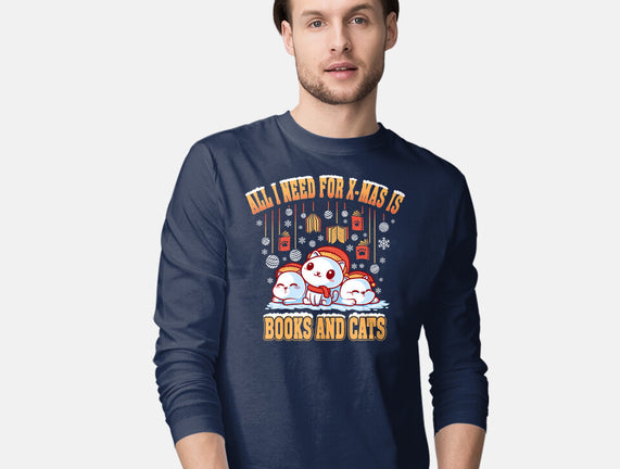 All I Need For Christmas Is Books And Cats