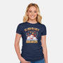 All I Need For Christmas Is Books And Cats-Womens-Fitted-Tee-erion_designs