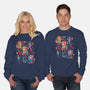 Fox And Rabbit-Unisex-Crew Neck-Sweatshirt-Vallina84