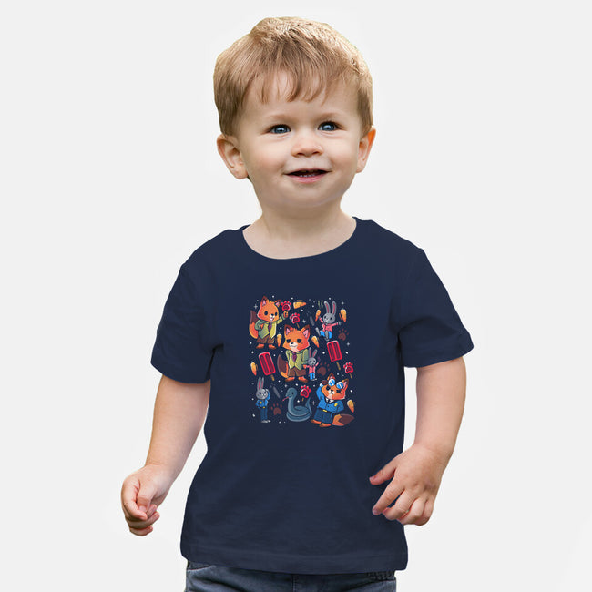 Fox And Rabbit-Baby-Basic-Tee-Vallina84