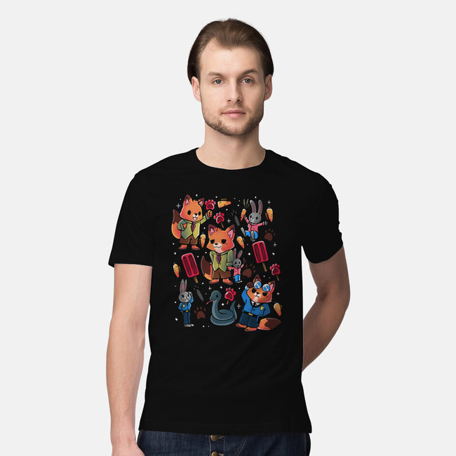 Fox And Rabbit-Mens-Premium-Tee-Vallina84
