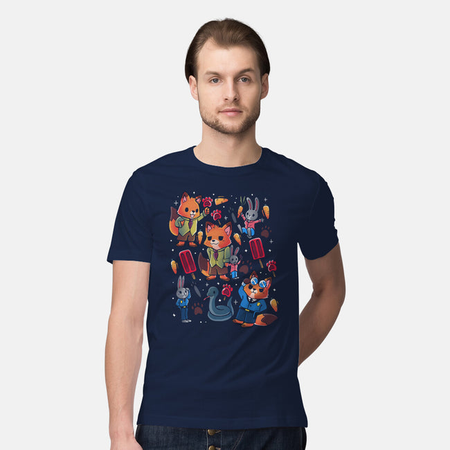 Fox And Rabbit-Mens-Premium-Tee-Vallina84
