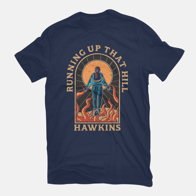 Running Up That Hill Hawkins-Mens-Heavyweight-Tee-fanfreak1