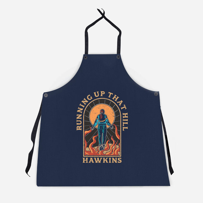 Running Up That Hill Hawkins-Unisex-Kitchen-Apron-fanfreak1