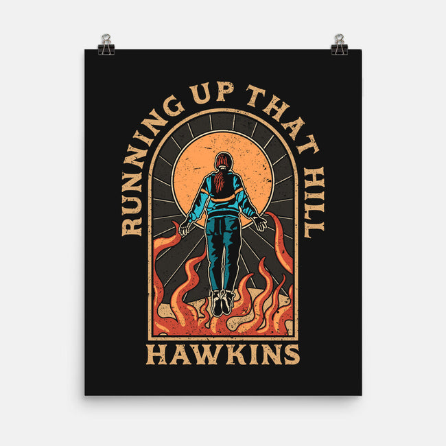 Running Up That Hill Hawkins-None-Matte-Poster-fanfreak1