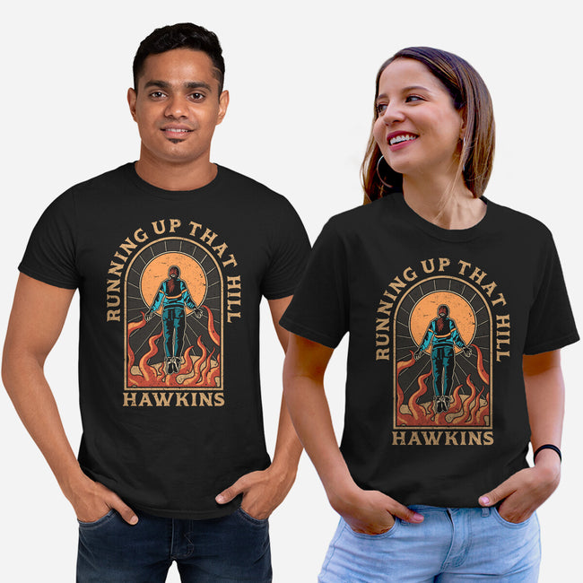 Running Up That Hill Hawkins-Unisex-Basic-Tee-fanfreak1