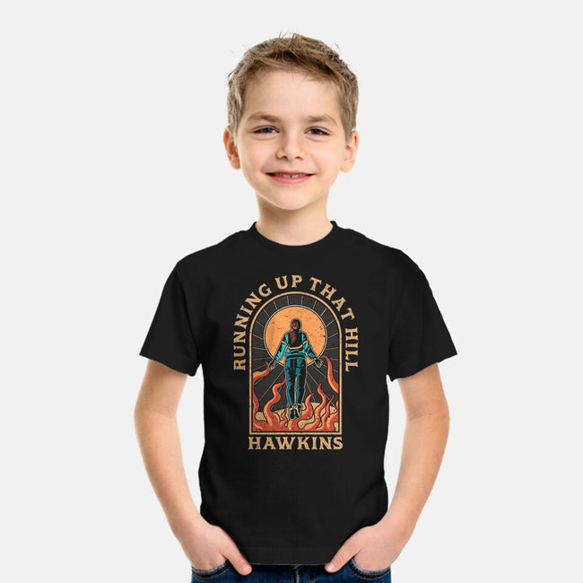 Running Up That Hill Hawkins-Youth-Basic-Tee-fanfreak1
