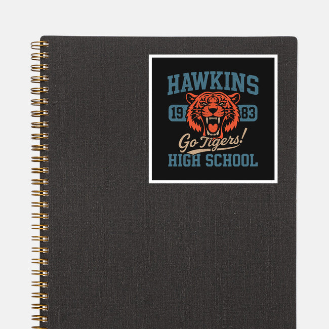 Hawkins Tigers-None-Glossy-Sticker-fanfreak1