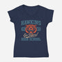 Hawkins Tigers-Womens-V-Neck-Tee-fanfreak1