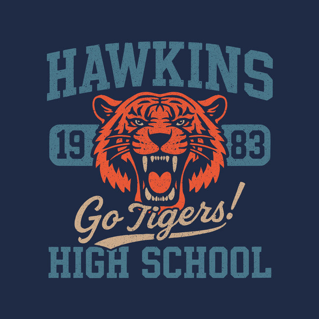 Hawkins Tigers-Womens-V-Neck-Tee-fanfreak1