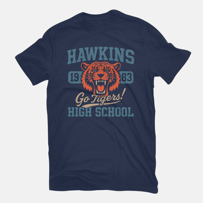 Hawkins Tigers-Womens-Fitted-Tee-fanfreak1