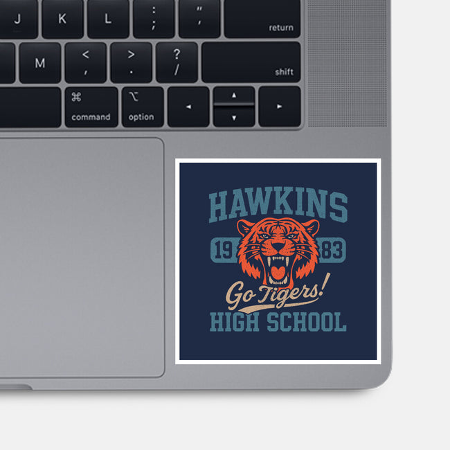 Hawkins Tigers-None-Glossy-Sticker-fanfreak1