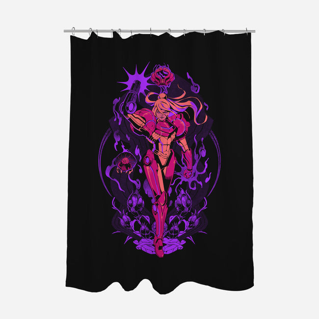 Psychic Bounty Hunter-None-Polyester-Shower Curtain-ilustrata