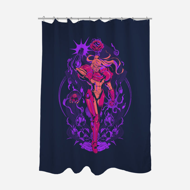 Psychic Bounty Hunter-None-Polyester-Shower Curtain-ilustrata
