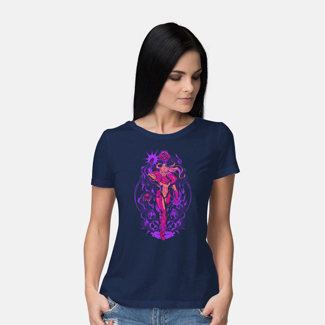 Psychic Bounty Hunter-Womens-Basic-Tee-ilustrata