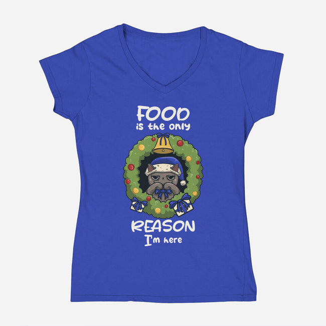 Only Reason-Womens-V-Neck-Tee-OnlyColorsDesigns