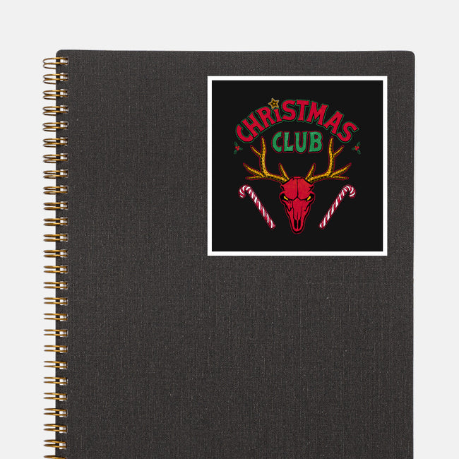 Christmas Fire Club-None-Glossy-Sticker-teesgeex