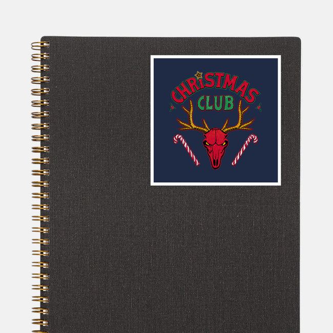 Christmas Fire Club-None-Glossy-Sticker-teesgeex
