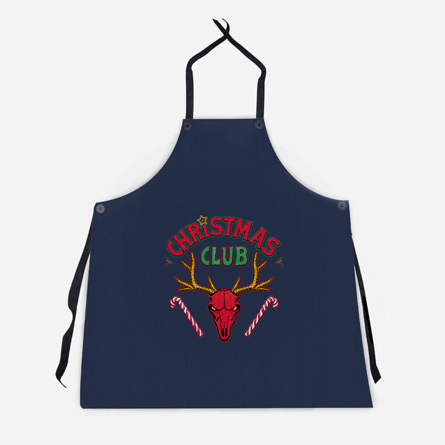 Christmas Fire Club-Unisex-Kitchen-Apron-teesgeex