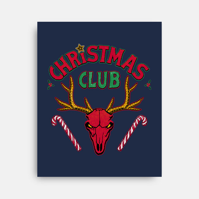 Christmas Fire Club-None-Stretched-Canvas-teesgeex