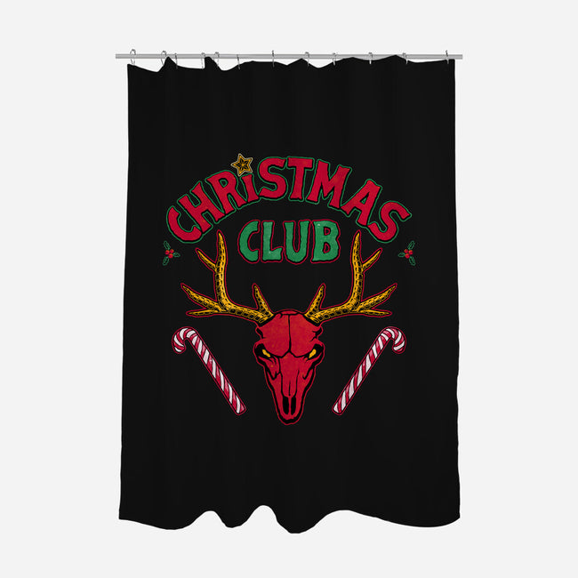 Christmas Fire Club-None-Polyester-Shower Curtain-teesgeex