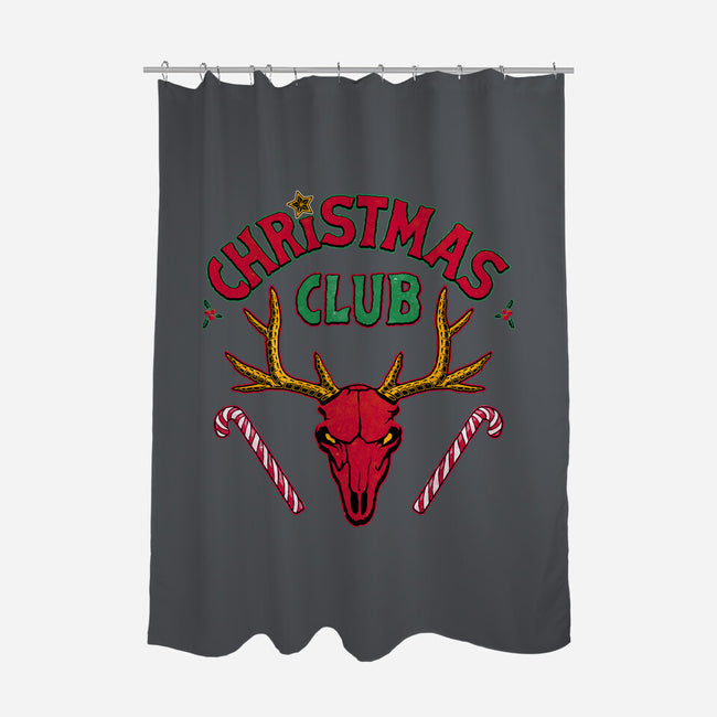 Christmas Fire Club-None-Polyester-Shower Curtain-teesgeex