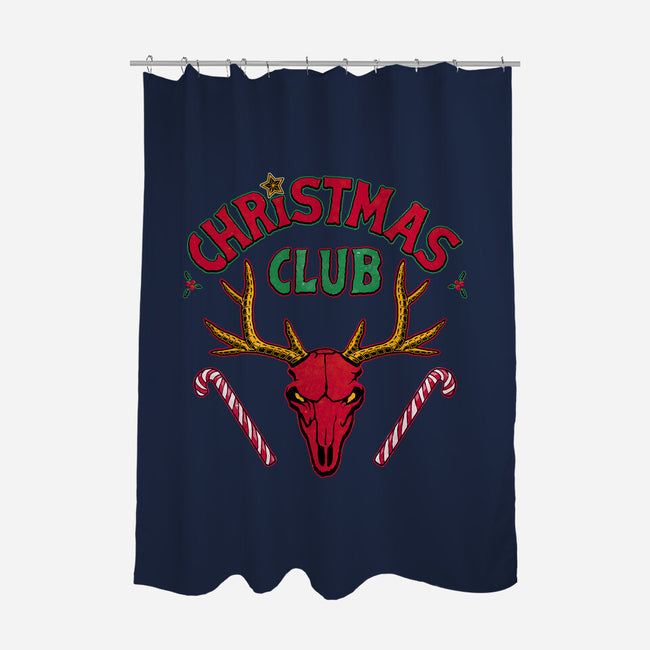 Christmas Fire Club-None-Polyester-Shower Curtain-teesgeex