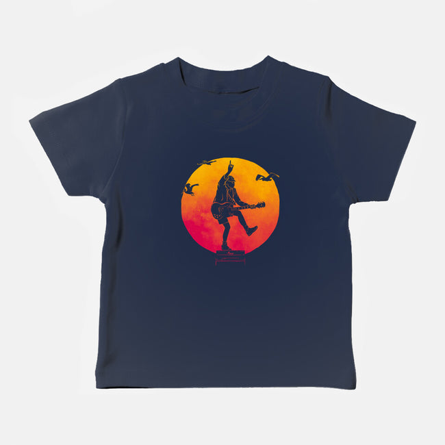 The Guitar Kid-Baby-Basic-Tee-teesgeex