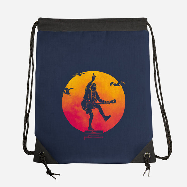 The Guitar Kid-None-Drawstring-Bag-teesgeex