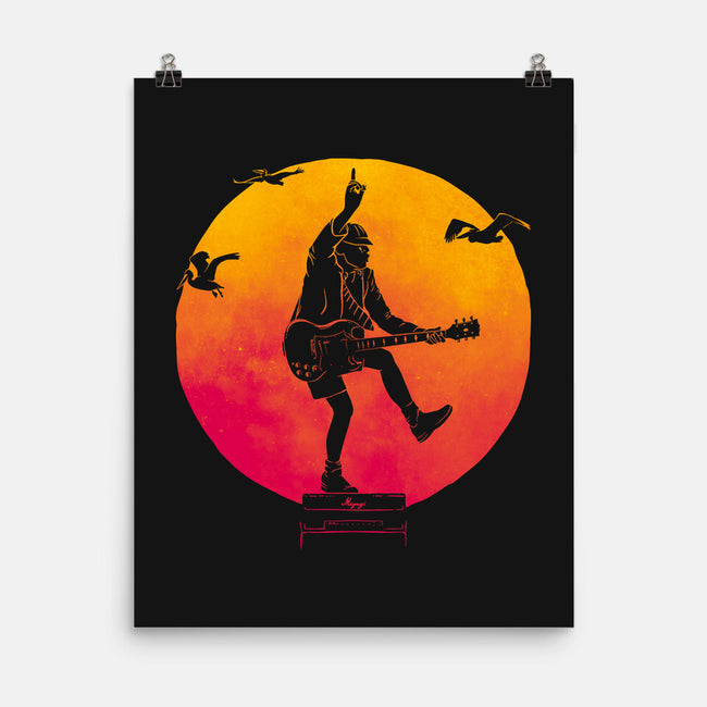 The Guitar Kid-None-Matte-Poster-teesgeex