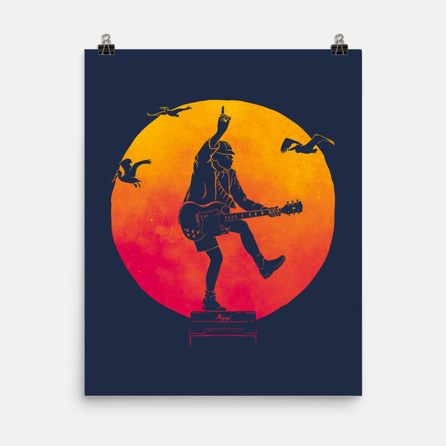 The Guitar Kid-None-Matte-Poster-teesgeex
