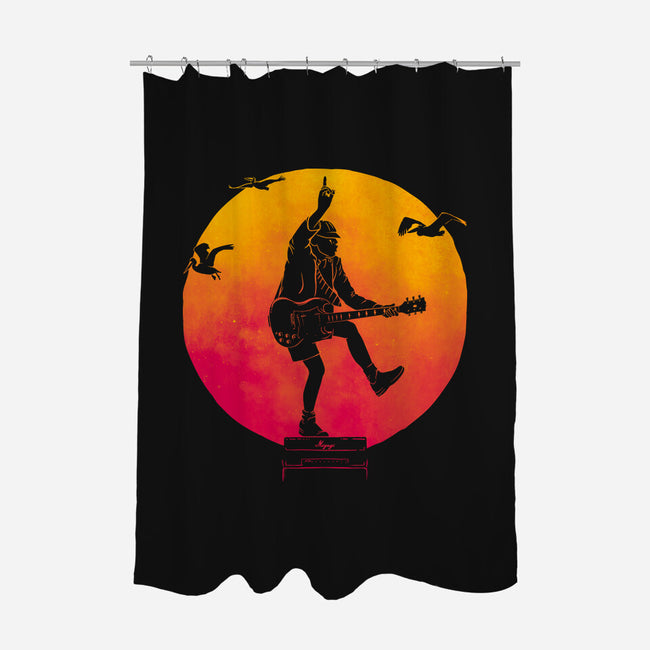 The Guitar Kid-None-Polyester-Shower Curtain-teesgeex